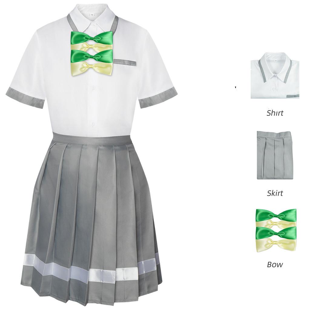 Универсальный гендерно-нейтральный костюм для косплея, вдохновленный Анзу Наками, для сценических выступлений 3XL зелёный