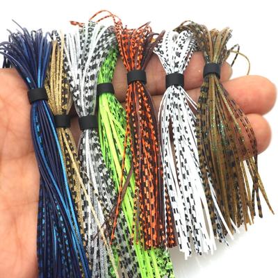 10 Bundles Silicone Jig Skirts 44 Strands/Bundle Squid Silk Skirt Tying Component Spinnerbaits Buzzbaits Jig Squid Skirt