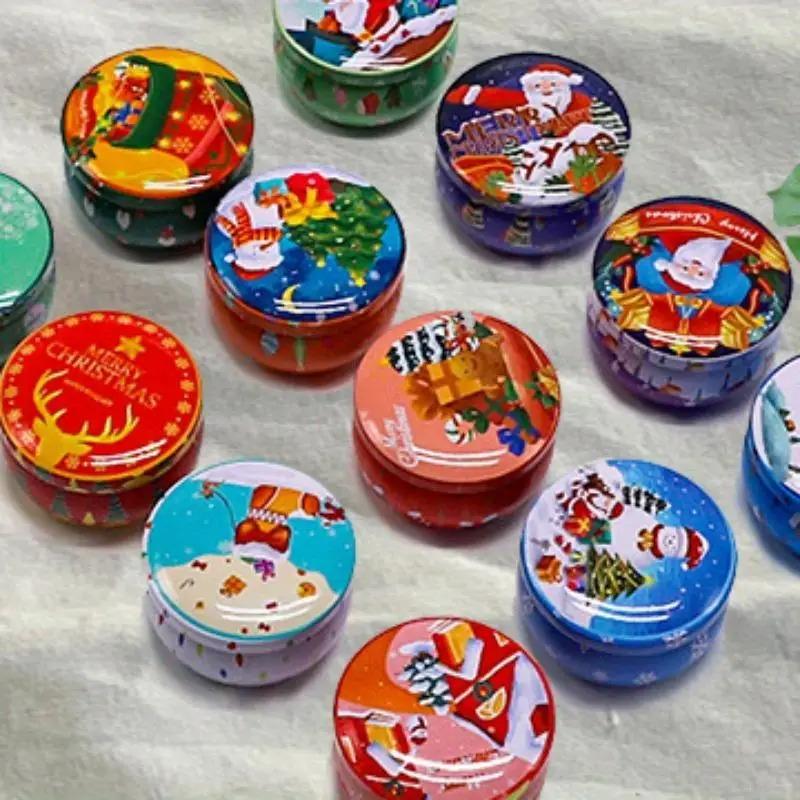 12pcs/set Scented Christmas Candles, Scented Candles Gift for Women, Travel Tin Jar Aromatherapy Candles for Birthday Gift