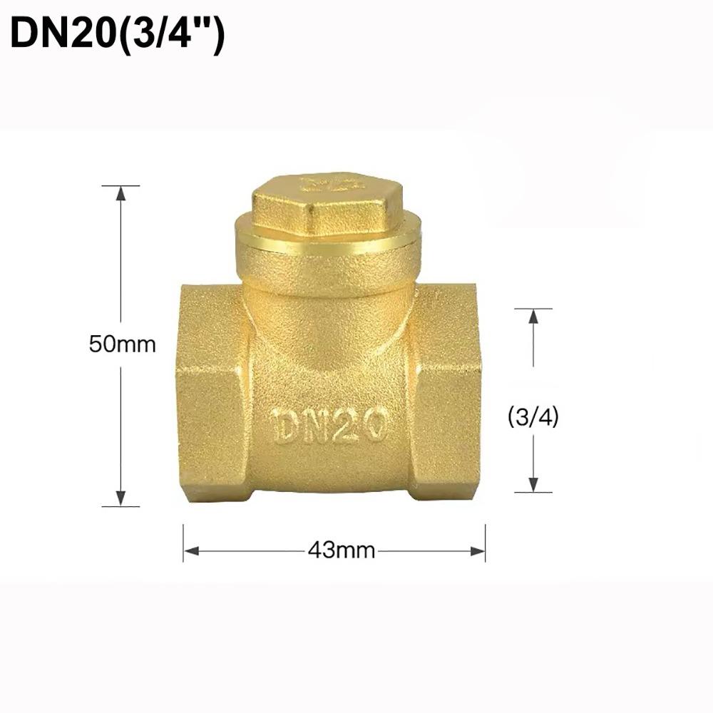 1/2" 3/4" 1" 1-1/4" 1-1/2" 2" Swing Check Valve BSP One Way Valve Durable Brass Check Valve