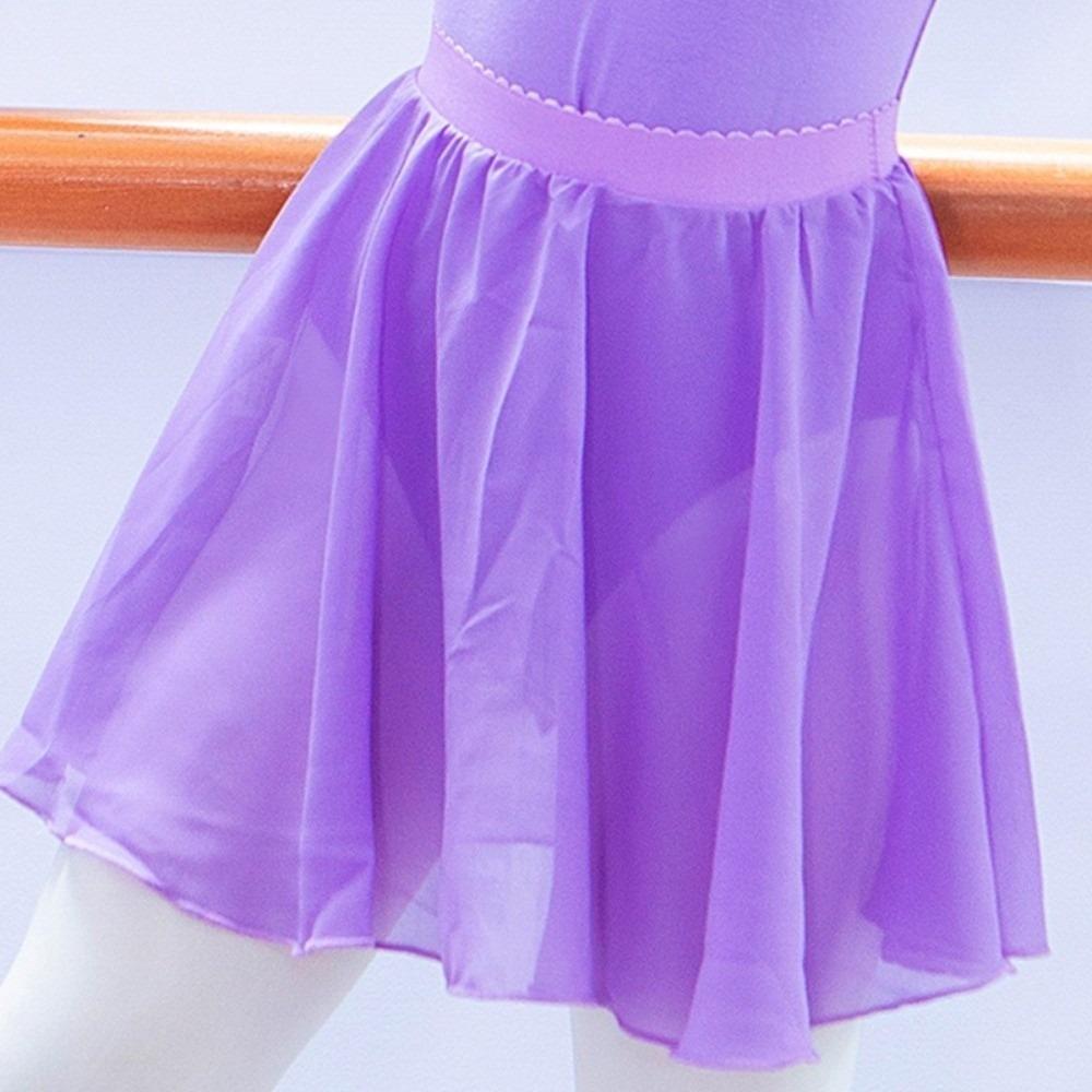 

Elastics Waist Ballet Dress Chiffon Ballerina Outfits Dance Wear Ballet Skirt Dance Supplies S светло-фиолетовый