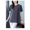 Pure Cotton New Chinese Style National Trend High-end Women's T-shirt Short-sleeved Summer Large Size Loose
