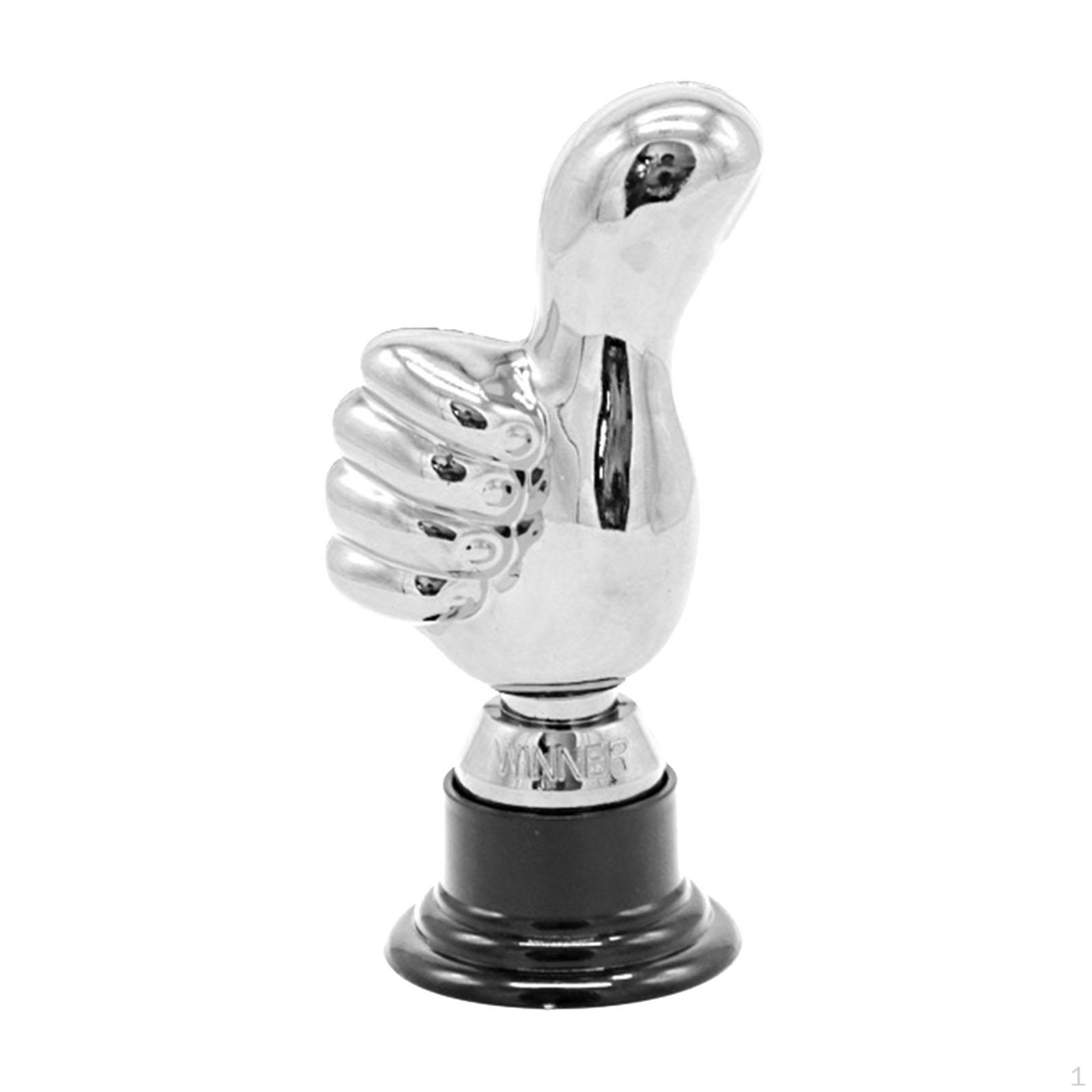 

Prix Trophy Большие пальцы вверх, забавные, легкие украшения, хорошие цены, подарки для EmploAppreciation Argent