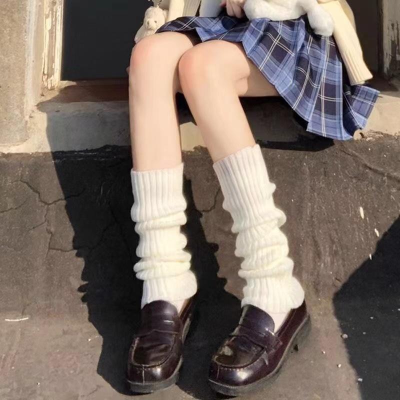 

Весенние гетры Лолита носки женские вязаные теплые чехлы для ног женские теплые женские осенние вязаные крючком куча куча носков манжеты для сапог one size белый