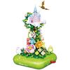 ZheGao Sprout Bear Building Blocks Girl's Castle Music Box Gift