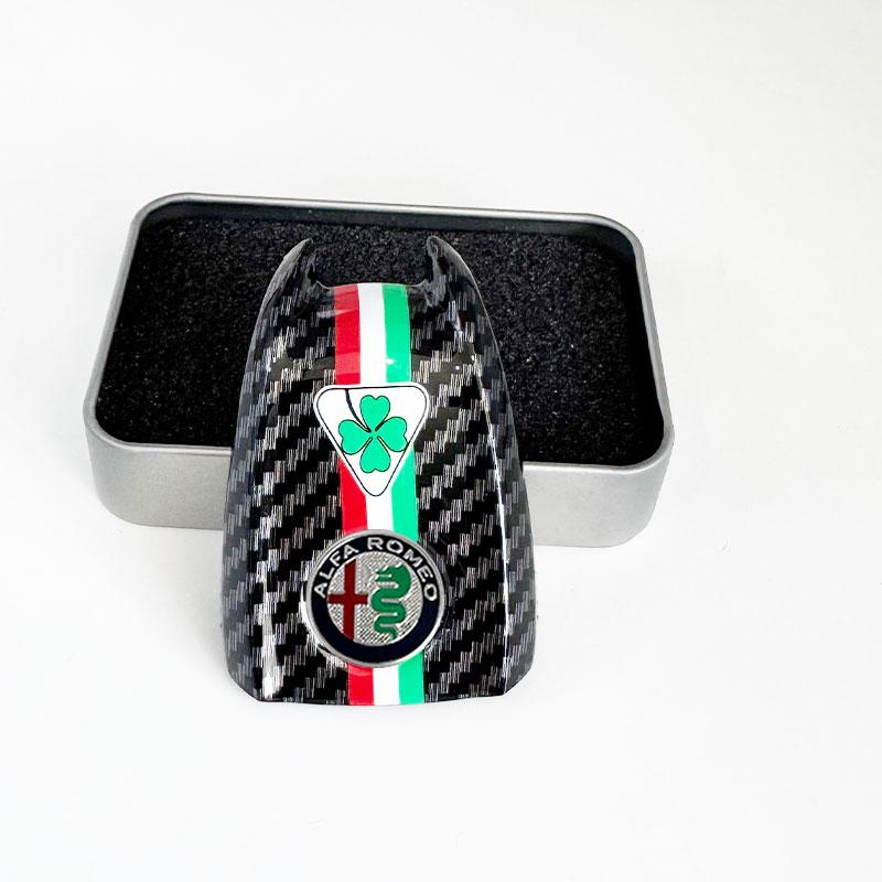 Barevný módní stylový obal na klíč od auta Náhradní zadní kryt pro klíč Alfa Romeo Giulia a Stelvio