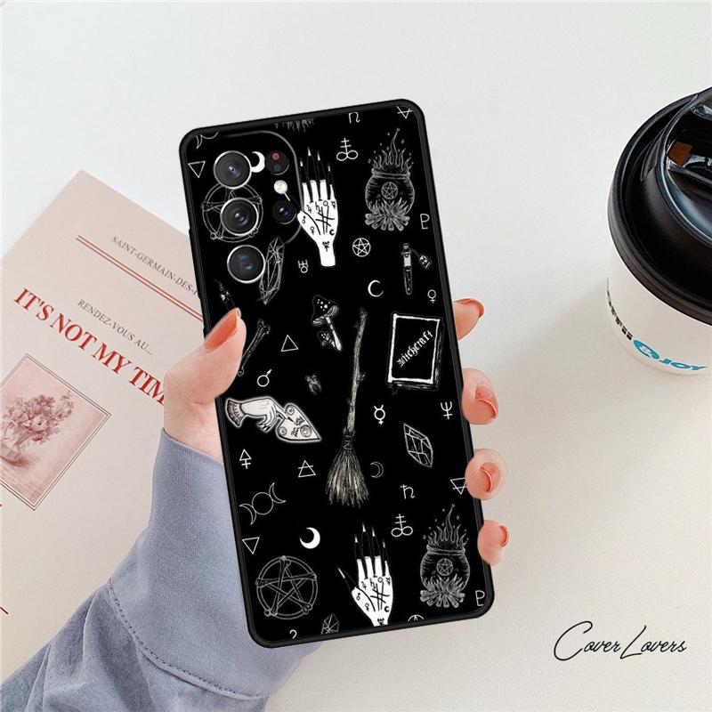 Witch Witchcraft Phone Case For Samsung Galaxy S24 S25 S23 S22 Ultra Note 10 20 Plus S20 S21 FE Cover