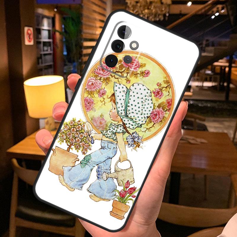 Sarah Kay pattern Phone Case For Samsung A51 A71 A50 A70 A13 A23 A33 A53 A12 A22 A32 A42 A52 A54 A34 A14 Cover
