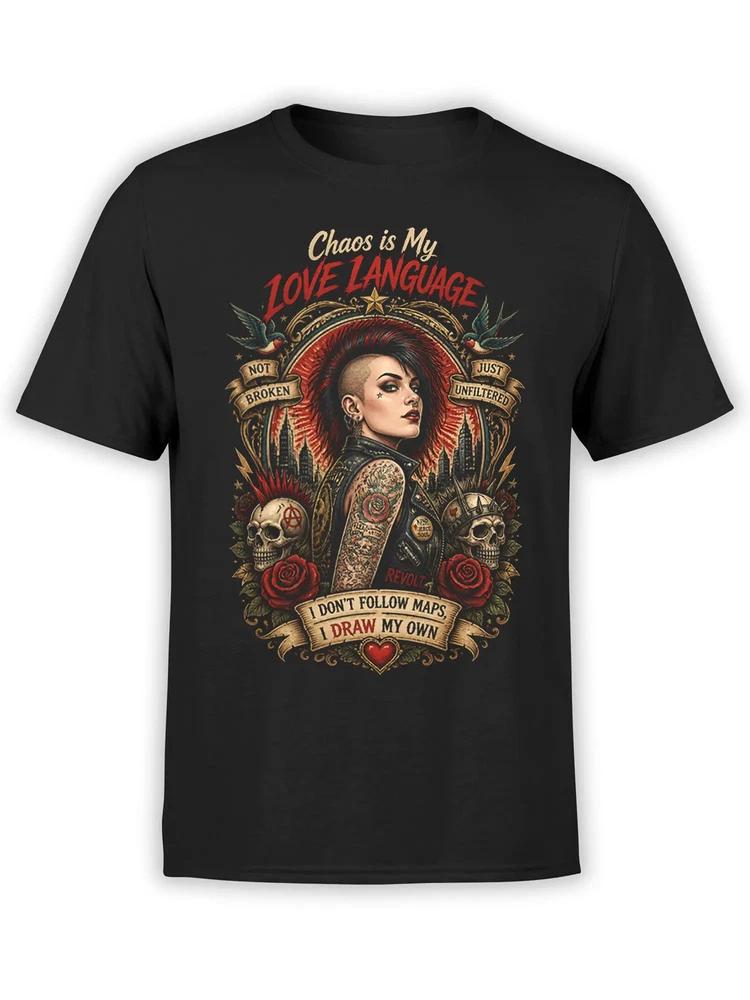 Chaos Love Language Punk TShirt Unisex S