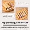 10ml Bamboo Roll On Bottles With Tassel Glass Insert Refillable For Essential Oil Perfume Engravable Travel Portable Empty Vials