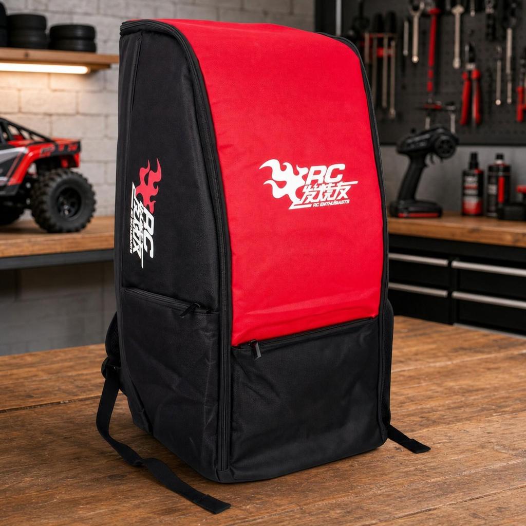 900D Nylon RC Car Backpack | Structured Upright Shape, Storage Bag, for
