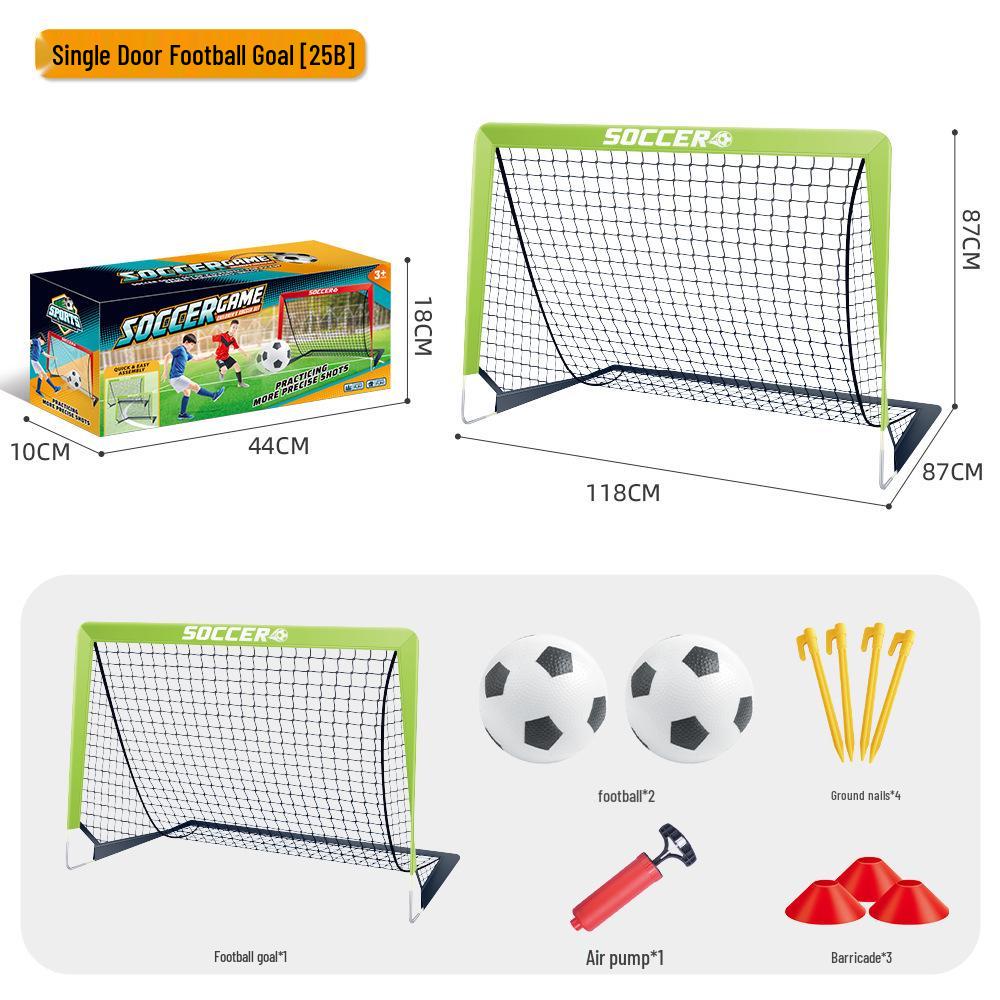 Portable Folding Children's Football Goal - Outdoor Grass Sports Activity Toy for Boys and Parent-Child Play
