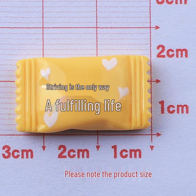 Cartoon Candy Food Resin Ornaments: Hair Clip & DIY Accessories