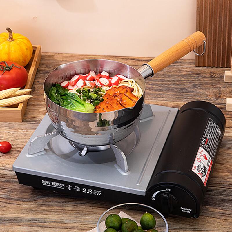 Yibai 18cm 430 Stainless Steel Japanese Yukihira Pot