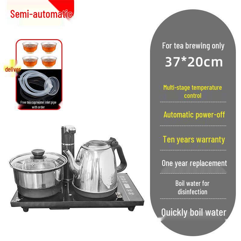 Smart Anti-Scald Electric Kettle: Automatic Water Filling, Boiling, and Brewing with Built-in Tea Table.