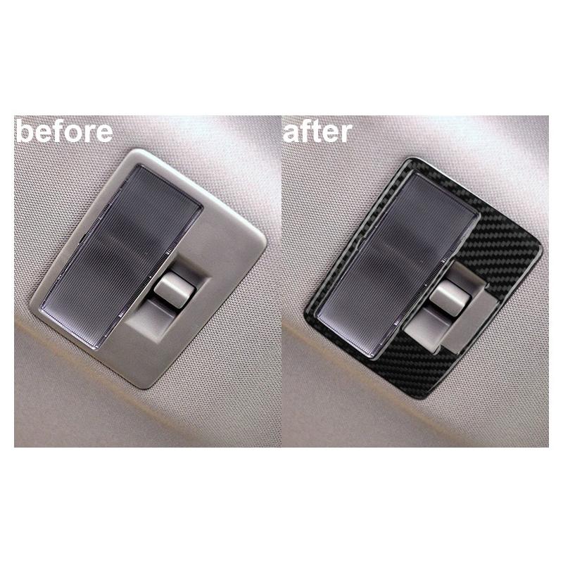 For Mazda RX-8 2004-2008 Carbon Fiber Reading Lights Decorative Cover Carbon Fiber Interior Accessories Sticker