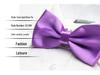 Solid Color Formal Wedding Bow Tie for Men - Customizable Logo and Multi-Color Options