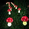 2026 Luce Fatata di Natale Solare LED Lampada a Fungo Per Giardino Cortile Esterno Impermeabile Decorazioni per Feste di Matrimonio 8-20 LED