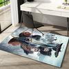 1Pc The Game Of Thrones Printed Rectangle Carpet, Home Door Mat, Outdoor Travel Protection Carpet A7