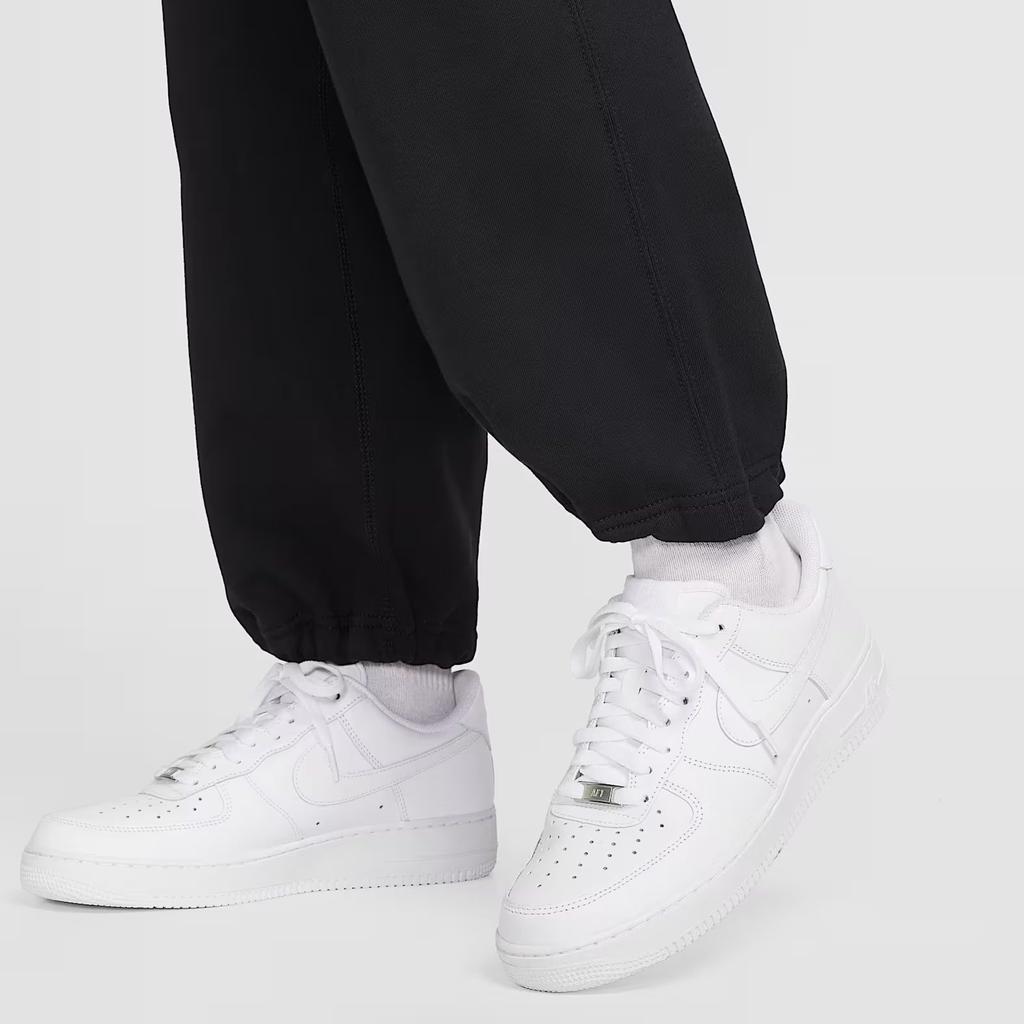 Nike Solo Swoosh Minimalist Style Comfortable And Stylish Classic Fleece Lined Pants Knitted Sweatpants Men's Black HV1091-010