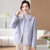Elegant Spring Woolen Coat for Petite Middle-aged Mothers 2026