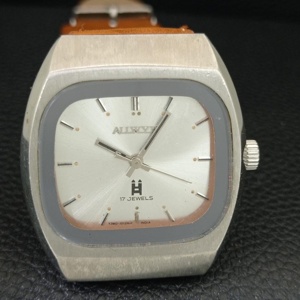 ALLWYN 6300A HAND-WINDING INDIA MENS VINTAGE ORIGINAL DIAL WATCH A706106-1