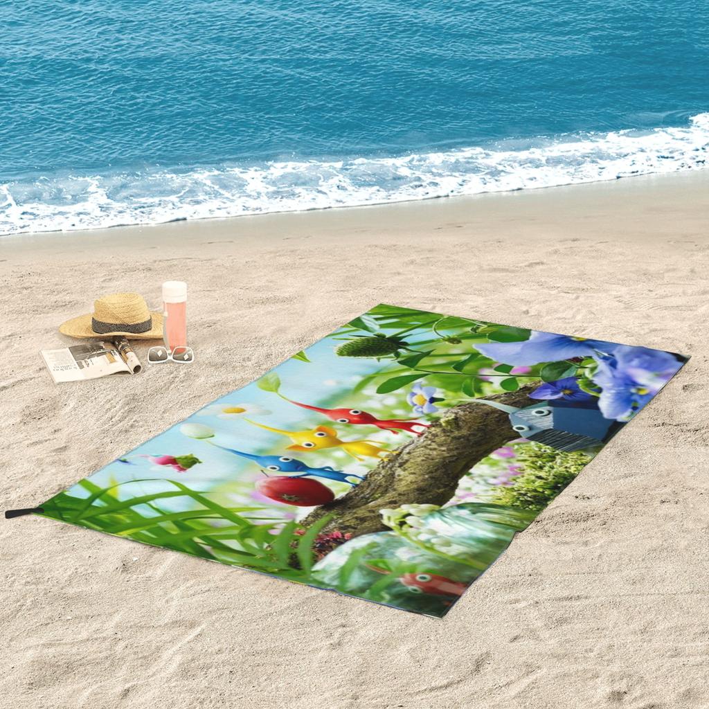 Pikmin Beach Towel Soft Microfiber Quick Dry Absorbent Quick Towels For Bath