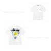 [2] American trendy brand short-sleeved t-shirt black and white collection printed short-sleeved t-shirt casual couple men and women of the same style
