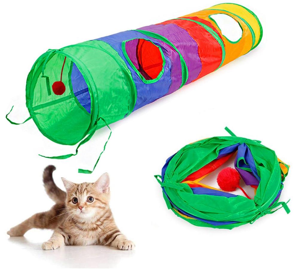 Long tunnel spring toy for cats FIGARO
