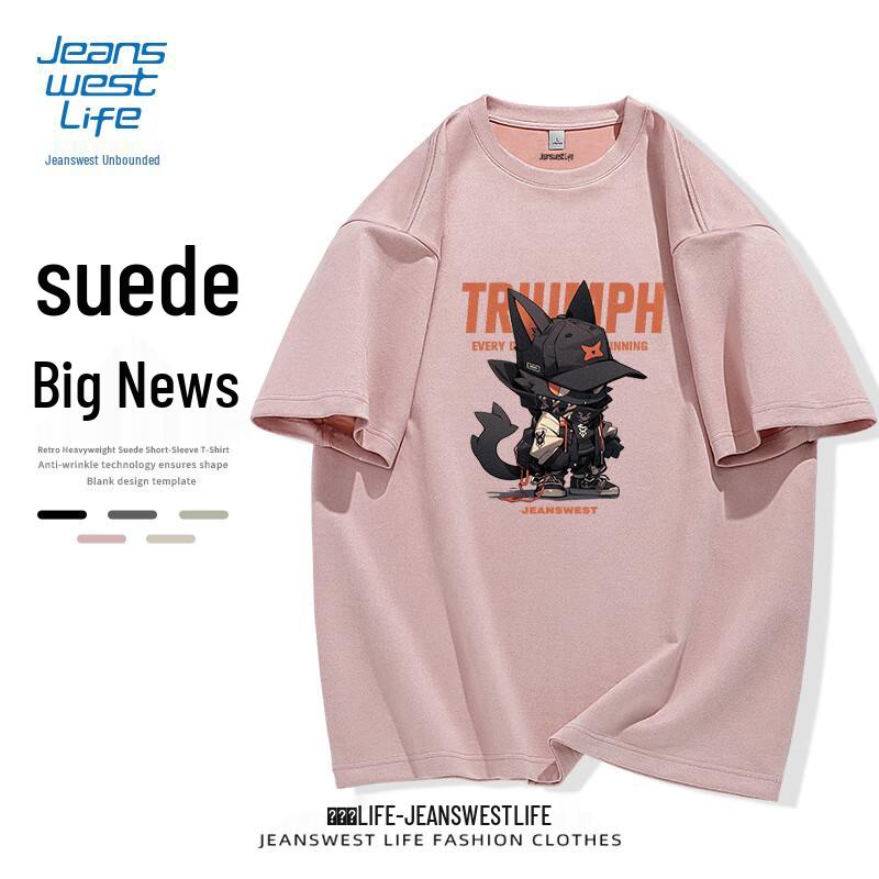 Jeanswest Life Men s Black Cat Print Short Sleeve T-Shirt M