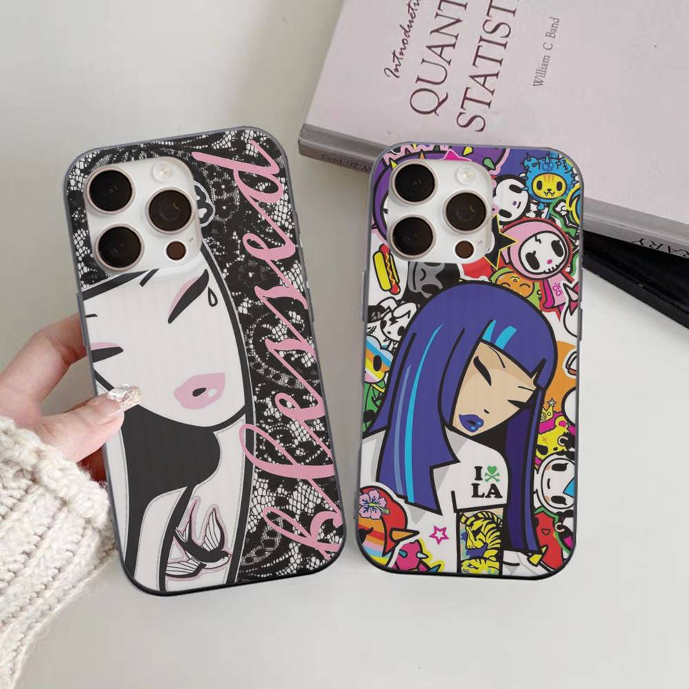 Fashion Brand T-Tokidoki For IPhone 17 16 15 14 13 12 11 Pro Max Plus Pro Clear Phone Cover Non-Slip Shell