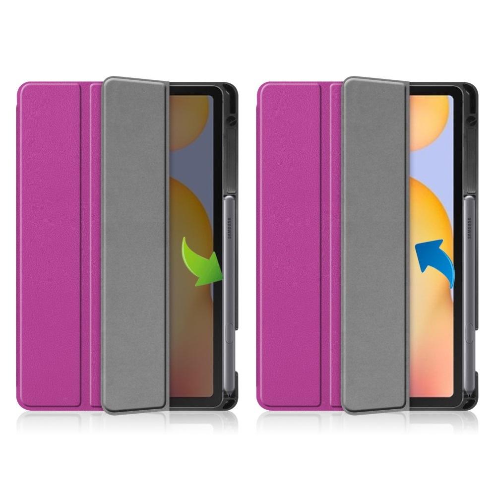 Hülle für Samsung Galaxy Tab S6 Lite 10,4" 2020/2022/2024, mit Stifthalter, lila