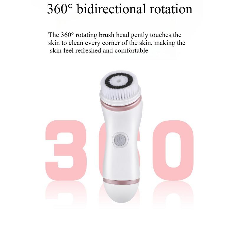 1SET Electric Cleanser Charging Household Multifunctional Rotary Cleaning Pore Portable Waterproof Face Brush