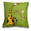 Anime Cat and Dog Pillow Pillowcase Home Sofa Car Waist Cushion Cover Nordic Cartoon Animal Whale Zebra