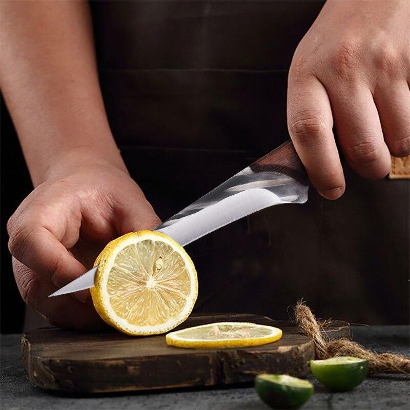 Vykosťovací nůž Sada kuchyňských nožů z nerezové oceli Sekáček na maso Kuchařský nůž Řeznický nůž Kuchyňské nůžky Brousek