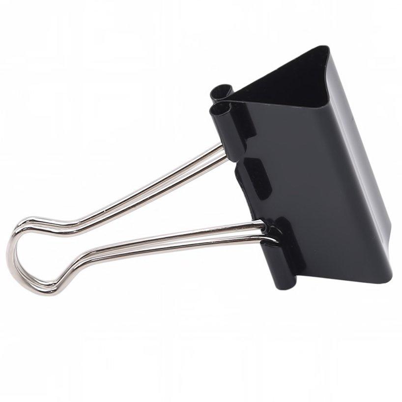 Office Document Clamps Binder Clips Foldback Office Supplies Black Grip Clamps
