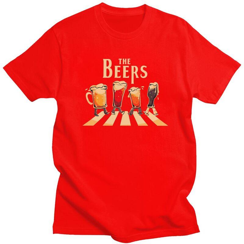 Individuelles The Beers T-Shirt für Herren 100% Baumwolle T-Shirt Mode T-Shirts T-Shirt Slim Fit Kleidung Geschenk