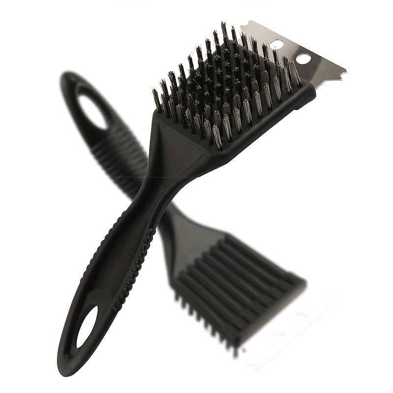 Rusty Steel Wire Baking Brush with Scraper (1pc) – Barbecue Oven & Grill Rack Cleaner, Stain Cleaning Scraper Brush
