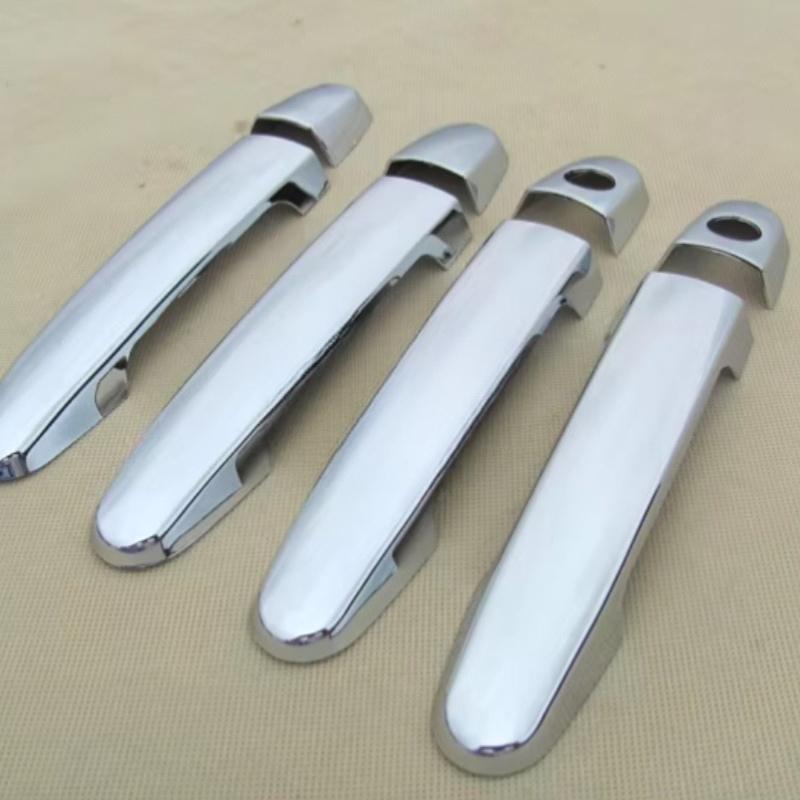 8pca New Chrome Car Door Handle Cover Trim Sticker 2 Keyholes For Toyota Camry 2002-2006 Yaris 2006-2010 Corolla 2003-2013