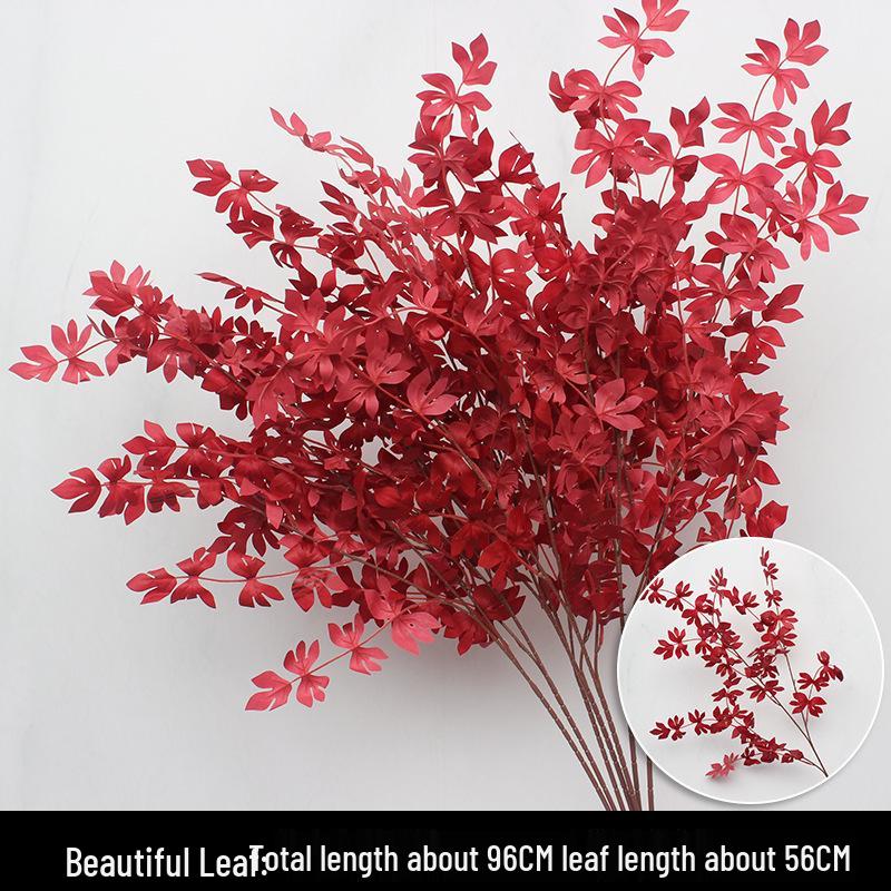 Wine Red Artificial Floral Bouquet - Chinese Wedding & Engagement Ceiling Decoration