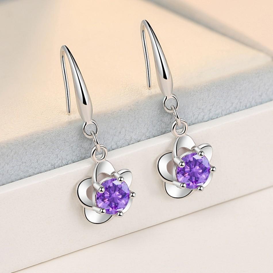 New Style 925 Silver Golden Color Series Women's Earrings Fit Original EarringsWedding Jewelry Exquisite Birthday Gifts