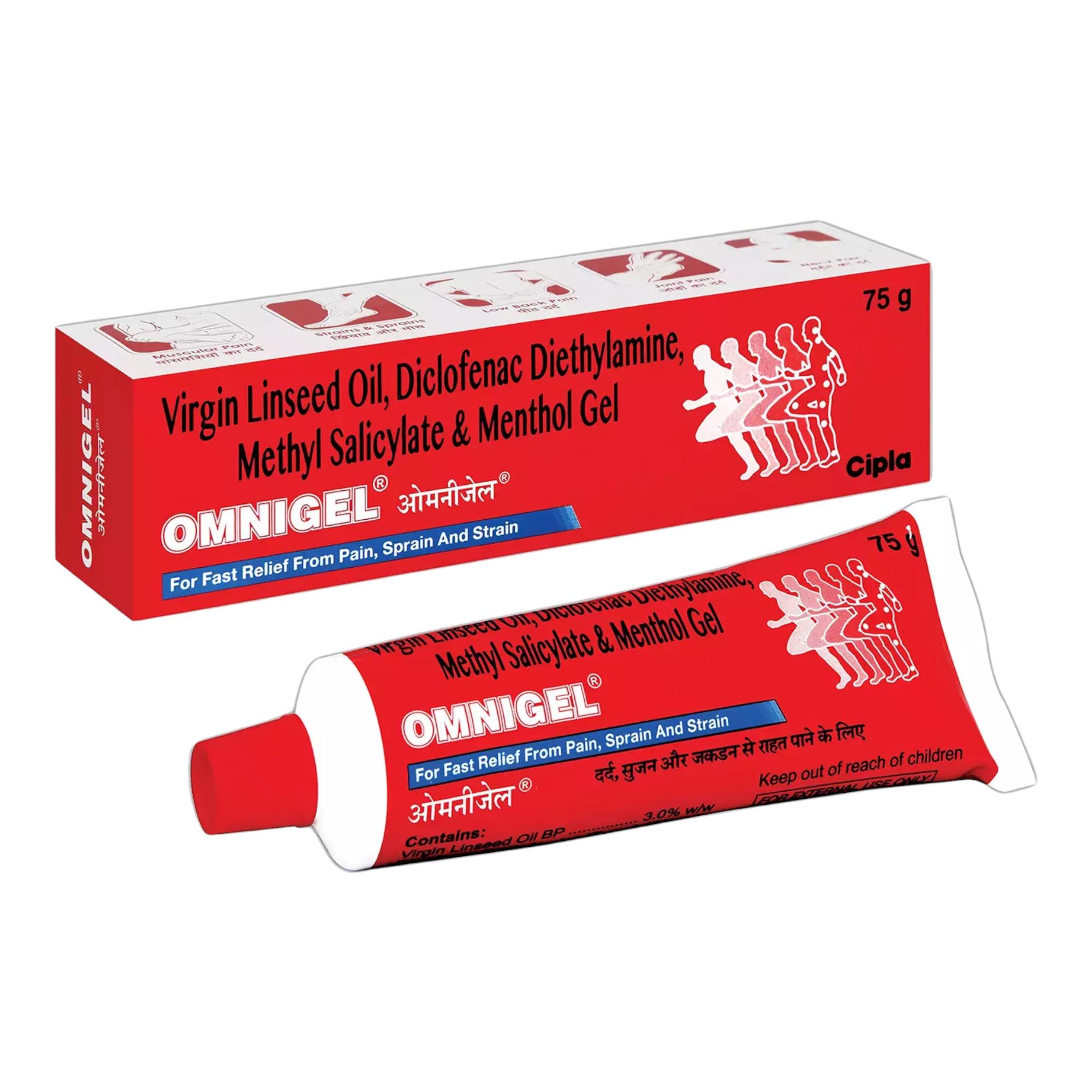 

Омнигель Обезболивающий гель – Быстрое облегчение при боли в мышцах, суставах, спине, колене, растяжениях, спортивных травмах и боли в теле – тюбик 75 г