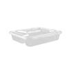 1000ml Rectangular 4-Compartment Disposable Food Containers