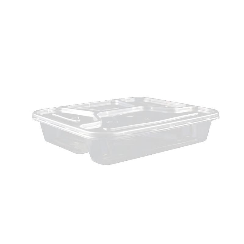 1000ml Rectangular 4-Compartment Disposable Food Containers