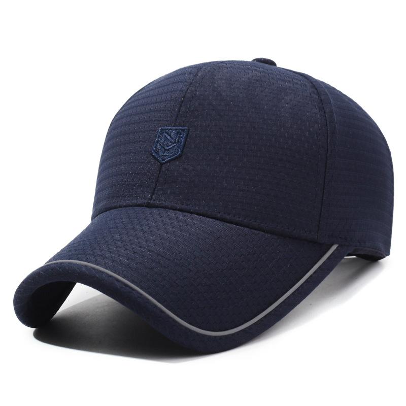 

Весенне-осенняя мужская бейсболка с вышитыми буквами, дышащая кепка, уличное солнцезащитное укрытие темно-синий