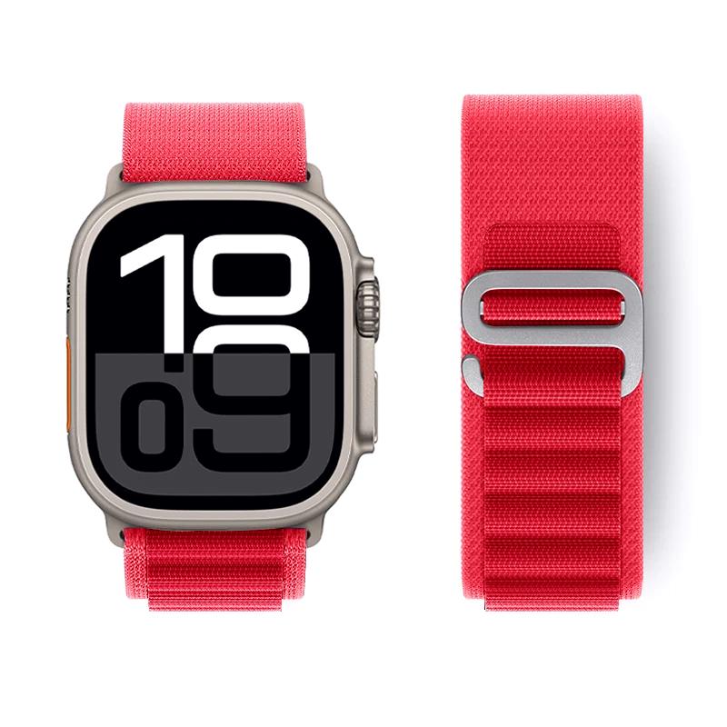 Bracelet Boucle Alpine pour Apple Watch Ultra 2 49mm 45mm 44mm 40mm 41mm 46mm 42mm 38mm Bracelet iWatch Series 10 SE 9 8 7 6 5 4