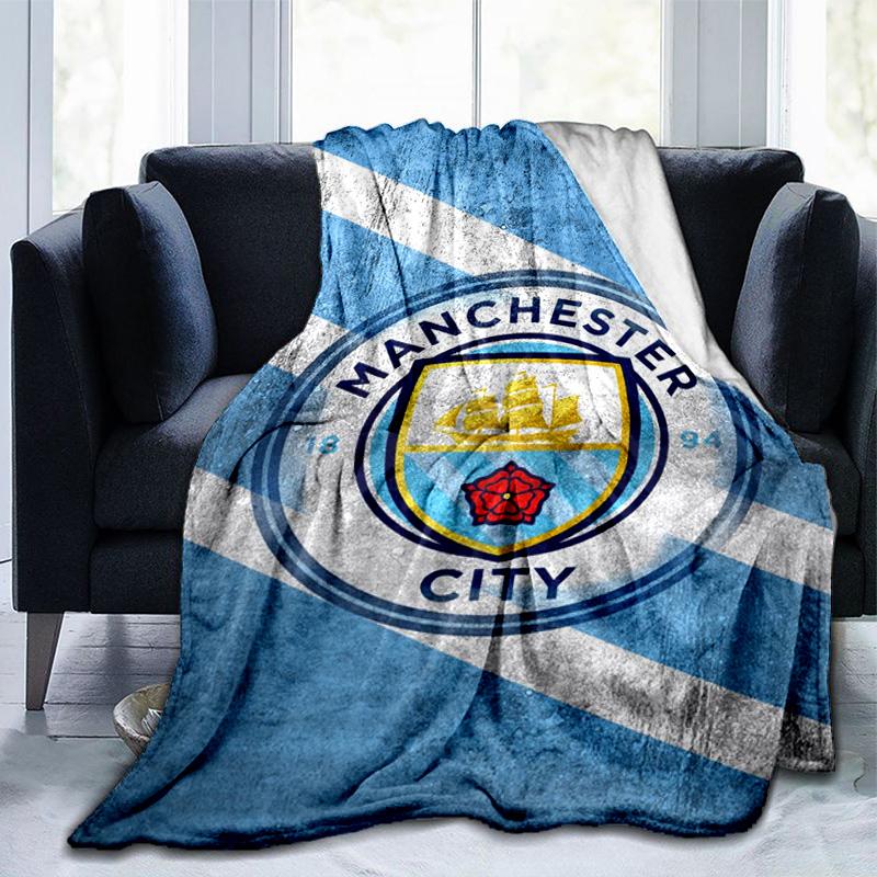City Football Club Printed Throws Blanket Soft Flannel Blankets for Couch Bed Gifts for Men Women Picnic Blanket Christmas Gifts