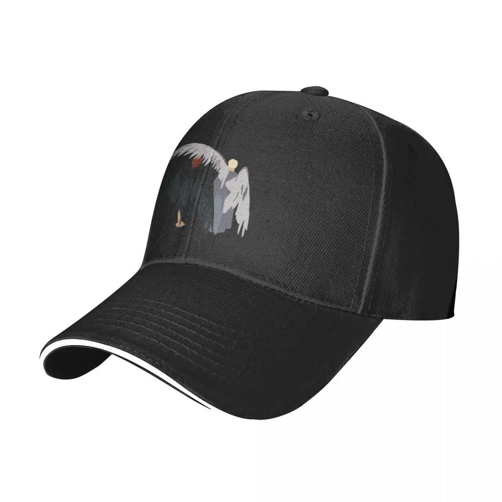 Good Omens Demon Angel Baseball Caps Retro Sandwich Caps Unisex Adjustable Headwear Outdoor