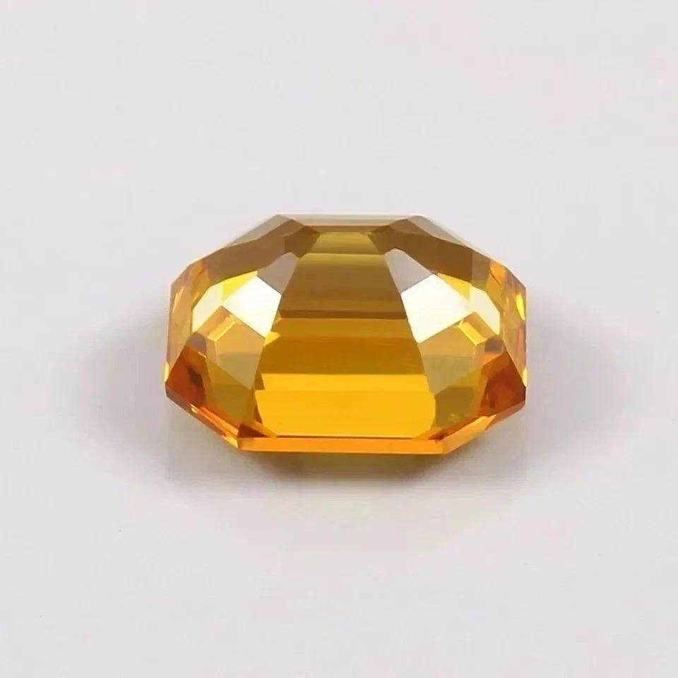 Natural Yellow Sapphire Radiant Cut 12+ Ct Flawless Certified Loose Gemstone