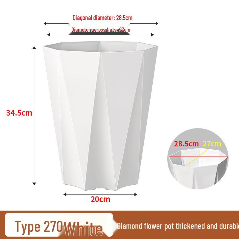 Large Plastic Flower Pot for Bonsai & Indoor Plants - Money Tree, Dragon Blood Tree, Bird of Paradise